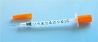 Jeringuilla disponible de la insulina del aparato médico disponible de la cerradura de Luer con la aguja
