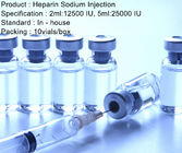 Anticoagulante de la inyección 2ml/12500 IU 5ml/25000 IU del sodio de la heparina