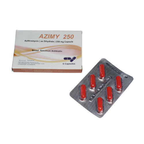 Las tabletas orales 6 del Azithromycin 250mg de los antibióticos embalan/los antibióticos del macrólido
