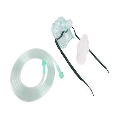 Máscara de oxígeno transparente del Pvc del nebulizador médico estéril del gas del EO