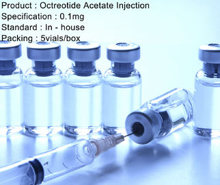 Magnesios parenteral del pequeño volumen de la inyección del acetato de Octreotide 0,1