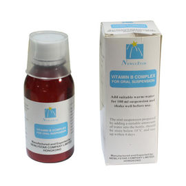 Medicina oral 100ml, jarabe oral de la suspensión de la dosificación compleja líquida de la vitamina B