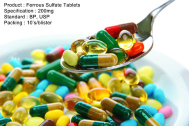 El sulfato ferroso hace tabletas las medicaciones orales 200mg