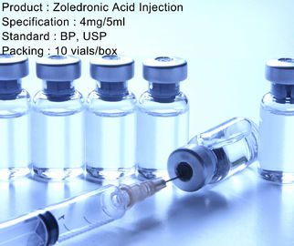 Ácido ácido de Parenterals Zoledronic del volumen de Bisphosphonic pequeño para la inyección