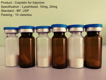 Los medicamentos para el cáncer antis liofilizaron la inyección Cisplatin del polvo para la inyección 10mg 20mg