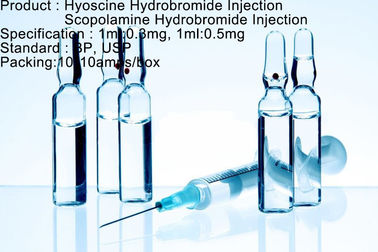 Inyección del bromhidrato de Hyoscine/inyección del bromhidrato del Scopolamine