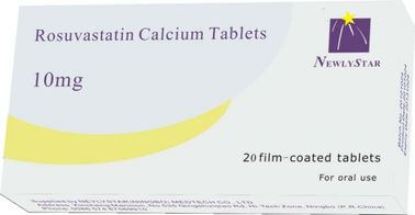 El calcio de Rosuvastatin hace tabletas 5mg, 10mg, 20mg, medicaciones orales 40mg