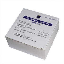 Analgesia parenteral 75mg/3ml del pequeño volumen de la inyección del sodio de Diclofenac antiinflamatoria
