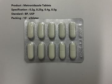 Metronidazole hace tabletas 0.2g, 0.25g, 0.4g, medicaciones orales 0.5g