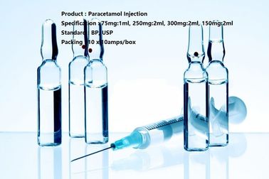 Inyección parenteral del Acetaminophen del pequeño volumen de la dosificación de la inyección del paracetamol
