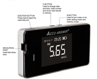 Sistema de vigilancia multi elegante de la diabetes de sangre del monitor ligero del azúcar