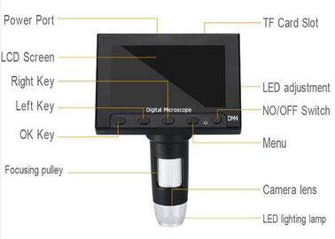 Microscopio estéreo monocular de 8 Digitaces de las luces LED para la identificación de la joyería