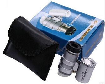 Investigue el mini microscopio óptico del bolsillo del equipamiento médico/45X LED