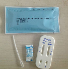 Tarjeta rápida médica de la prueba de Igg/Gm del color blanco tamaño ISO13485 de 3.0m m/de 4.0m m