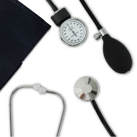 Sphygmomanometer aneroide portátil del hospital médico con el estetoscopio