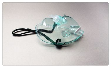 Tranparent/máscara de oxígeno disponible del nebulizador del aparato médico del verde con el tubo