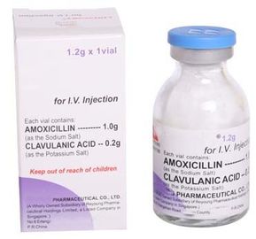 Potasio seco de Clavulanate de la amoxicilina de la inyección del polvo