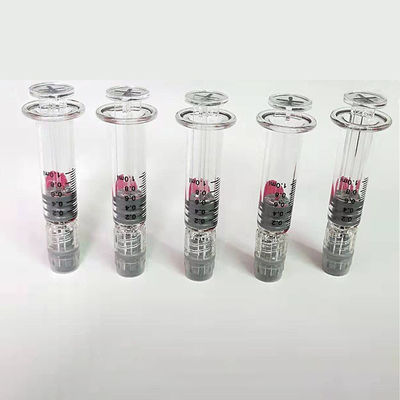 Jeringuilla de cristal disponible rellenada cerradura de Luer 0.5ml 1ml para el aceite de Cbd